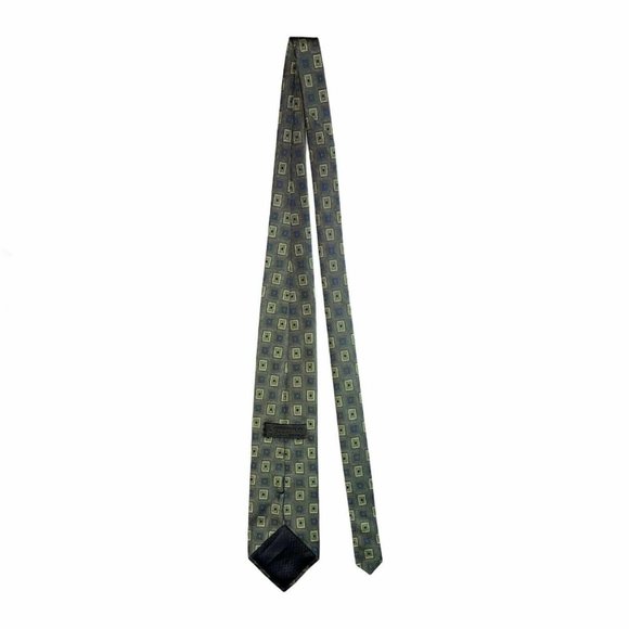 Martin Wong Screenplay Classic Wide Green Necktie - Picture 6 of 10